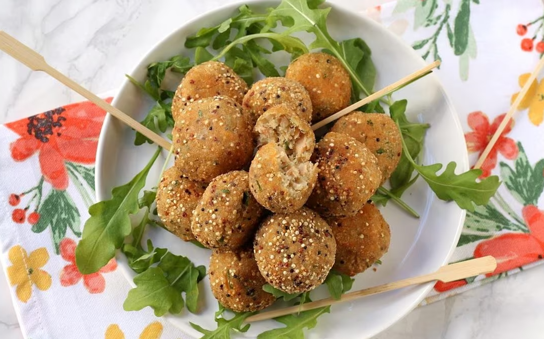 Polpette di salmone e quinoa