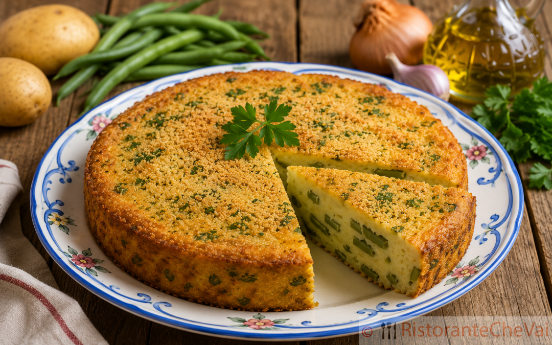 Torta fagiolini e patate